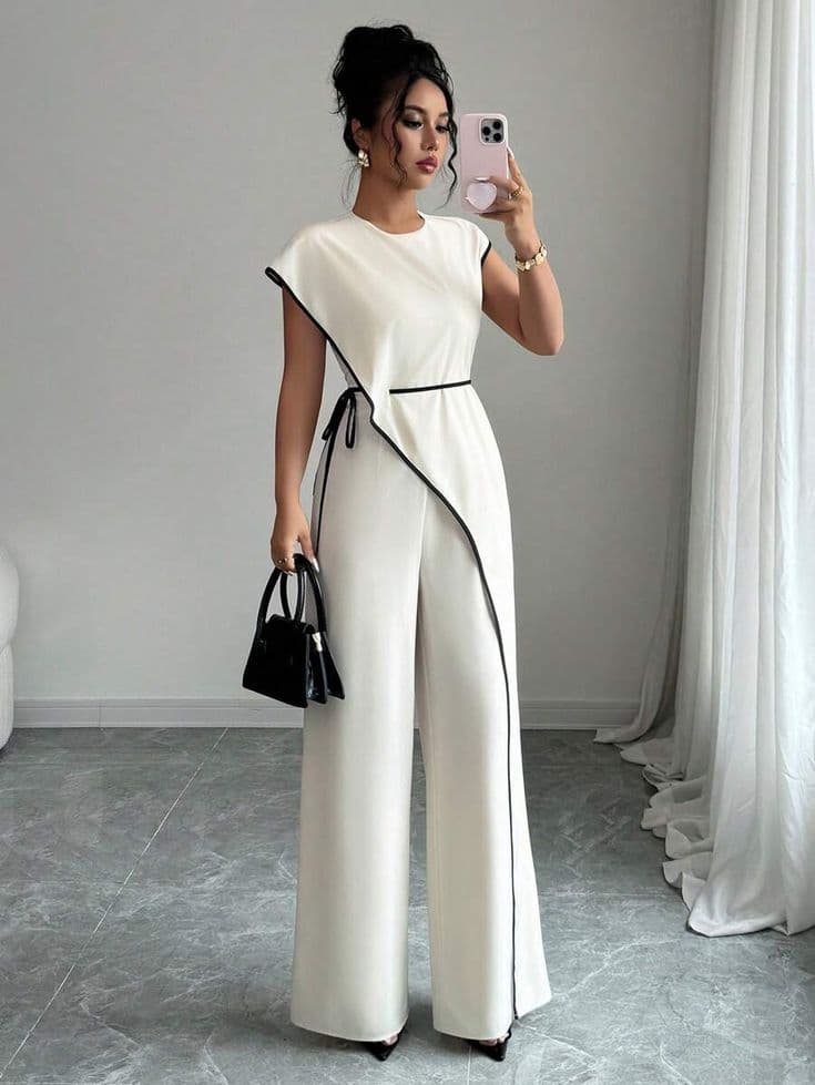 Asymmetric Wrap Jumpsuit