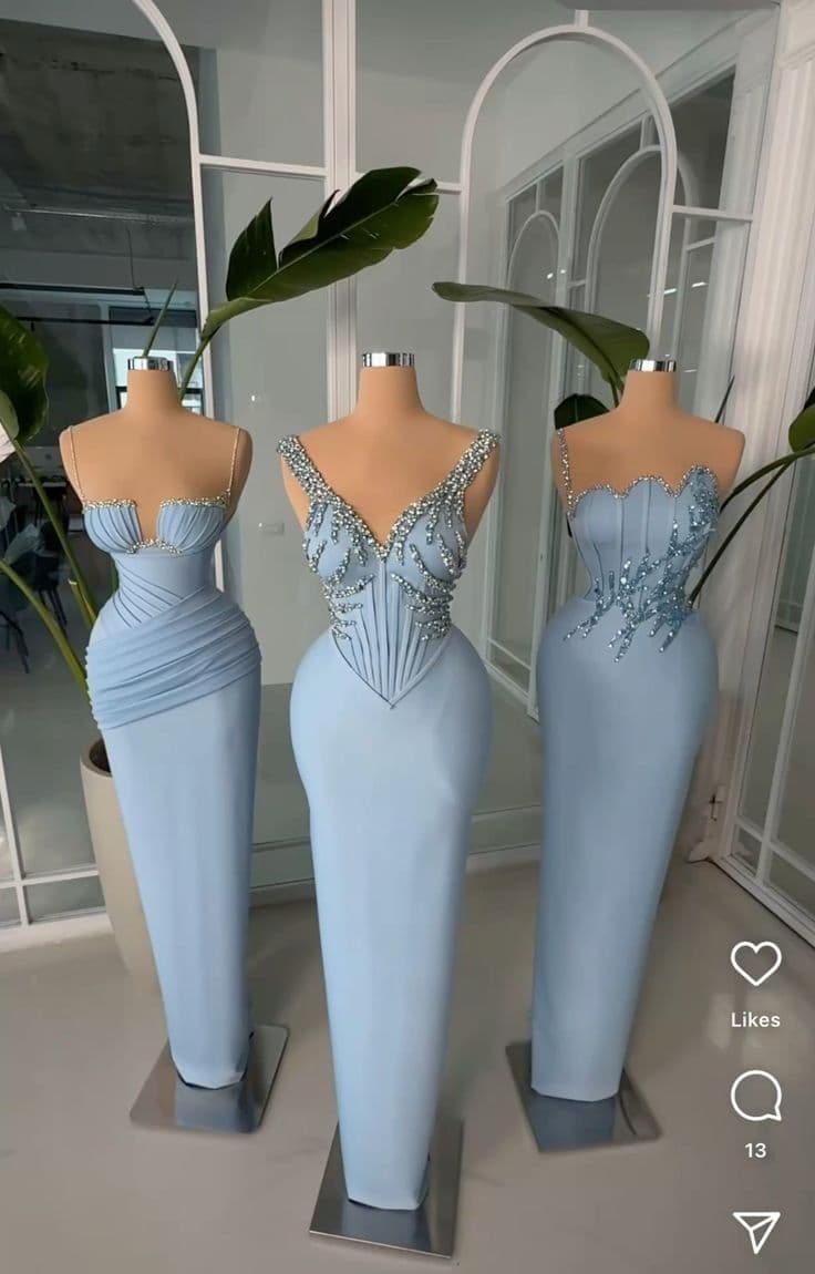 Celeste Beaded Column Gown