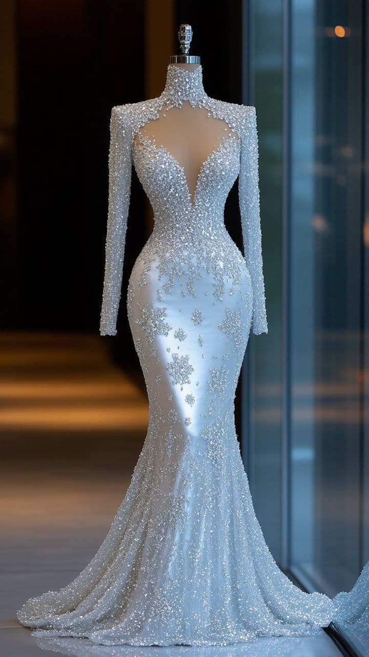 Beaded Mermaid Bridal Gown