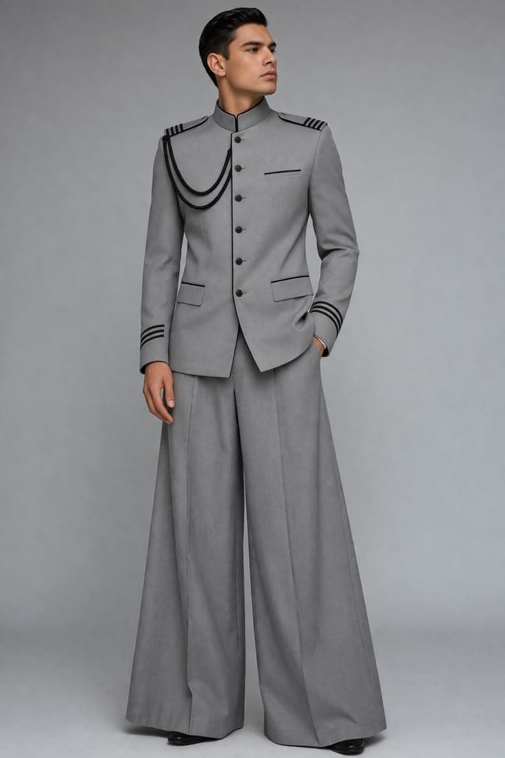 Graphite Structured Suit